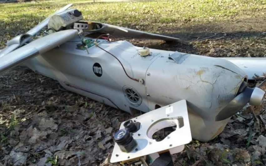 Odessa səmasında İran PUA-sı vurulub - VİDEO