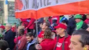 Belçikada minlərlə insan enerji qiymətlərinə etiraz edib