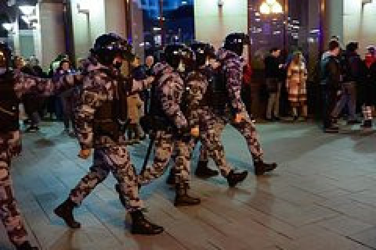 Moskvada mitinqdə iştirak edən 500-dən çox şəxs tutulub