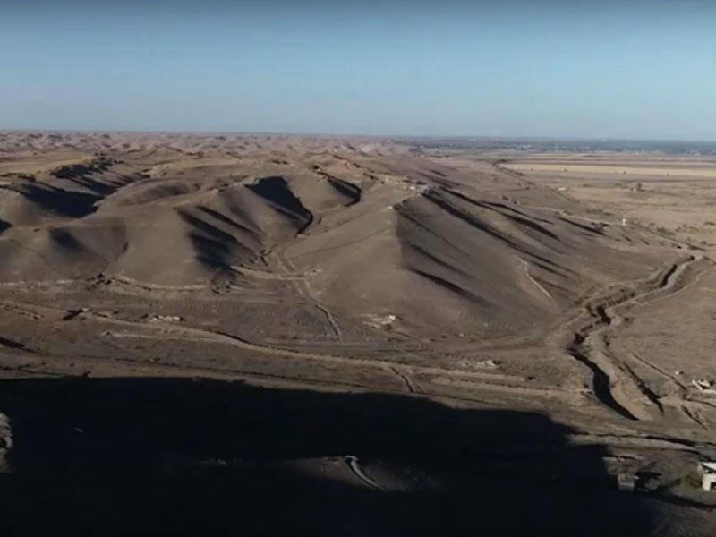 Düşmənin yer altında qurduğu beton tunellər - VİDEO