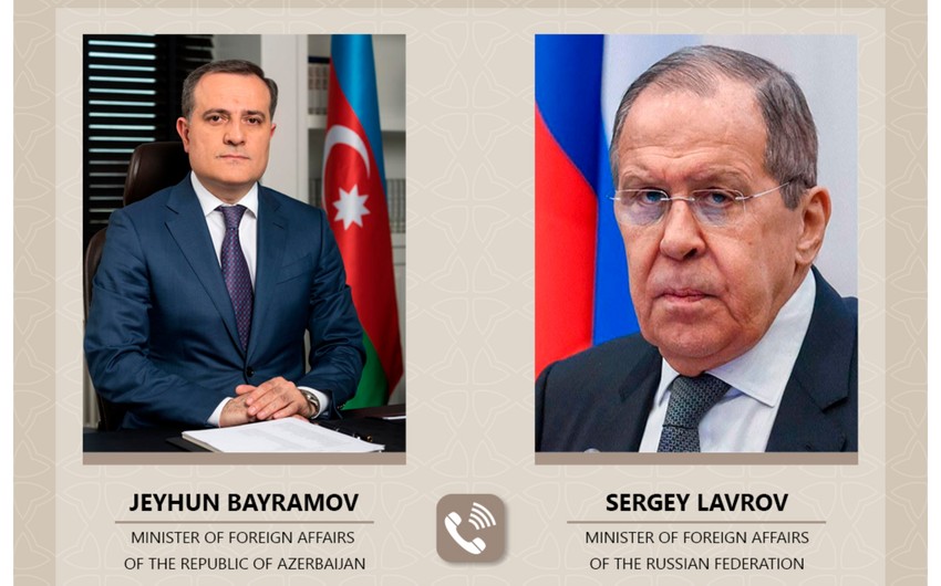 Ceyhun Bayramov və Sergey Lavrov bölgədəki vəziyyəti müzakirə ediblər