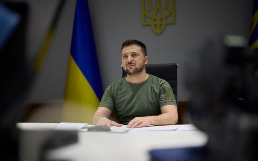 Volodimir Zelenski Ali Baş Komandan Qərargahının iclasını keçirib