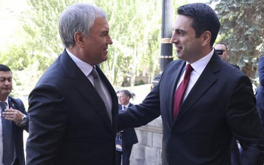 Ermənistan parlamentinin sədri Rusiyaya gedəcək