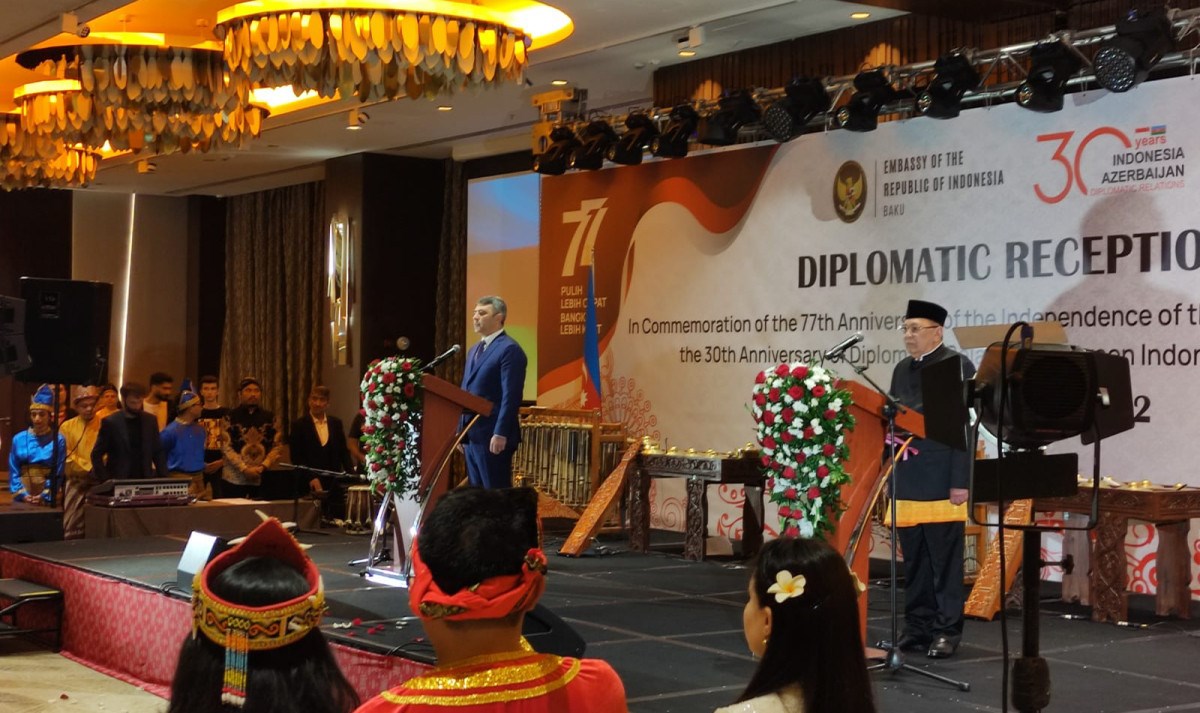 İndoneziya ilə Azərbaycanın diplomatik əlaqələrin qurulmasının ildönümü ilə bağlı rəsmi qəbul keçiririlib - FOTO