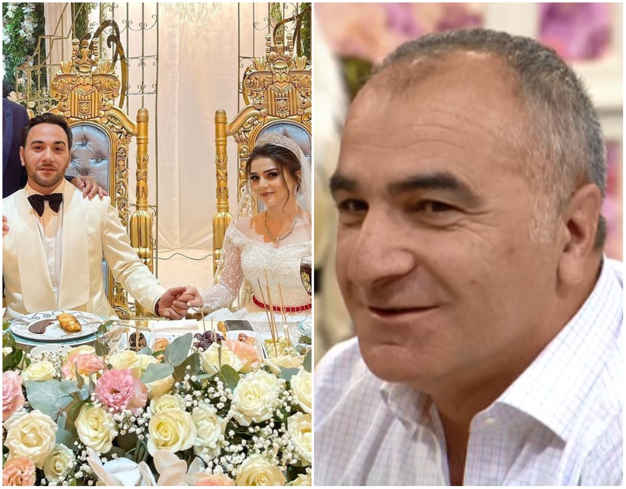 İş adamının müğənni oğlu evləndi - Toydan görüntülər