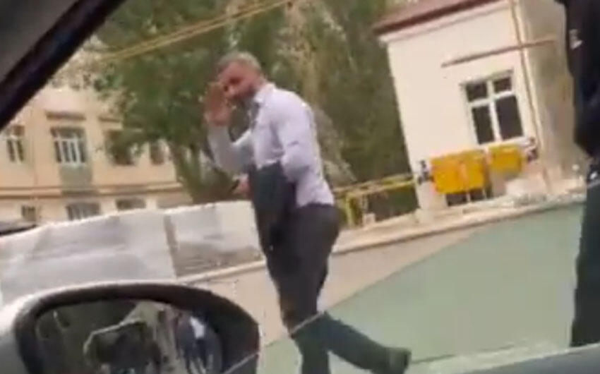 Küçədə Qurban Qurbanovu görən azarkeşdən maraqlı reaksiya - VİDEO