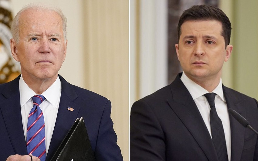 Zelenski Baydenlə Ukraynanın hava hücumundan müdafiəsini müzakirə edib