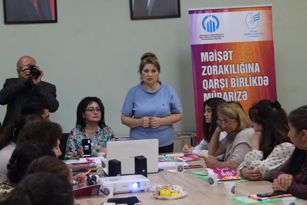 “Məişət zorakılığına qarşı birlikdə mübarizə aparaq!” layihəsi çərçivsində İsmayıllıda tədbir keçirilib - FOTO