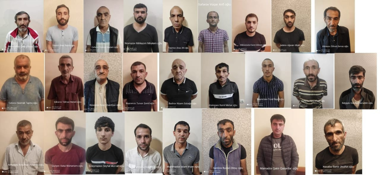 Bərdədə narkotik satışı, oğurluq və silah saxlamağa görə 27 nəfər tutulub