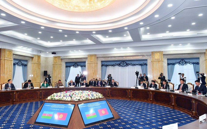 Bişkekdə Azərbaycanla Qırğızıstan arasında Birinci Dövlətlərarası Şuranın geniş tərkibdə iclası olub - YENİLƏNİB