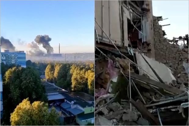 Ukrayna səhəri həyəcanla açdı: Bir çox şəhərlərdə partlayışlar baş verib - VİDEO