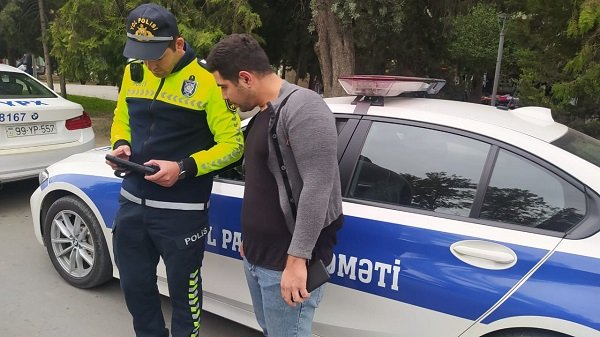 Mingəçevirdə nömrəsiz maşın sürən şəxs həbs edilib - FOTO - VİDEO