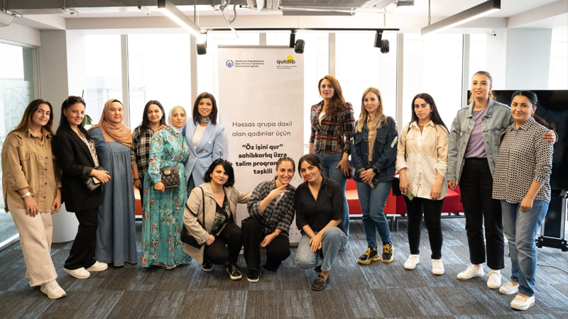 İctimai Birlik xanımlara öz işini qurmağı belə öyrədir (FOTO/VİDEO)