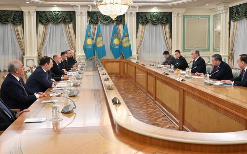 Azərbaycanın Baş naziri Kasım-Jomart Tokayevlə görüşüb