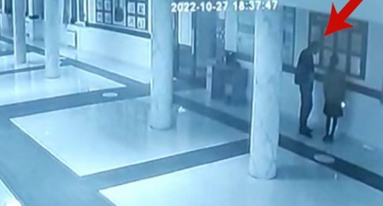 Məktəbdə azyaşlı qıza qarşı əxlaqsızlıq edən kişi saxlanıldı - VİDEO