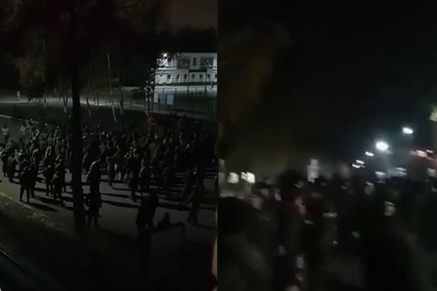 Rusiyada səfərbər edilənlər etiraz aksiyası keçirdi: “Birimiz hamımız üçün - hamımız birimiz üçün” - VİDEO