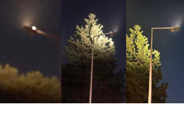 Yasamalda işıq lampalarını tərsinə qoşublar: yeri yox, göyü işıqlandırır - FOTO