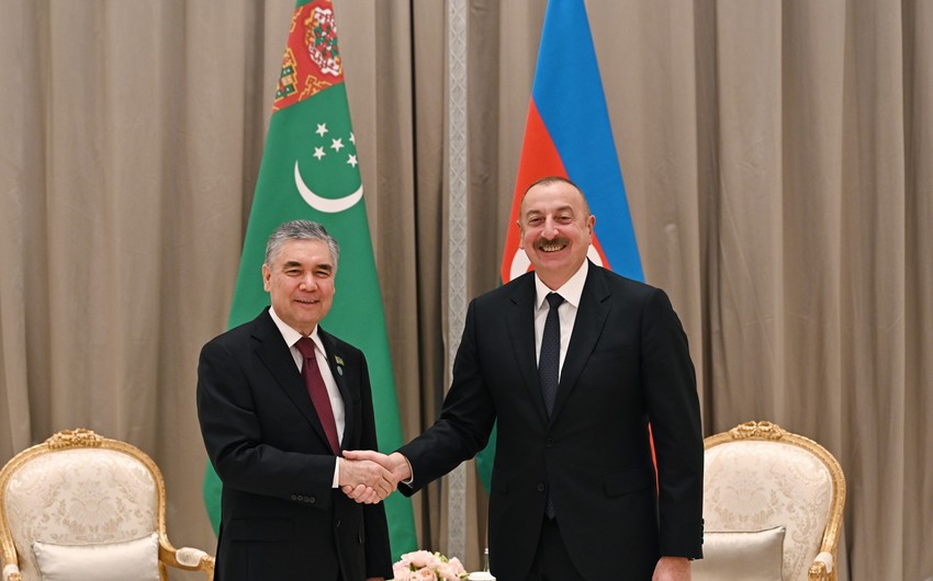 İlham Əliyevin Qurbanqulu Berdiməhəmmədovla görüşü olub - YENİLƏNİB