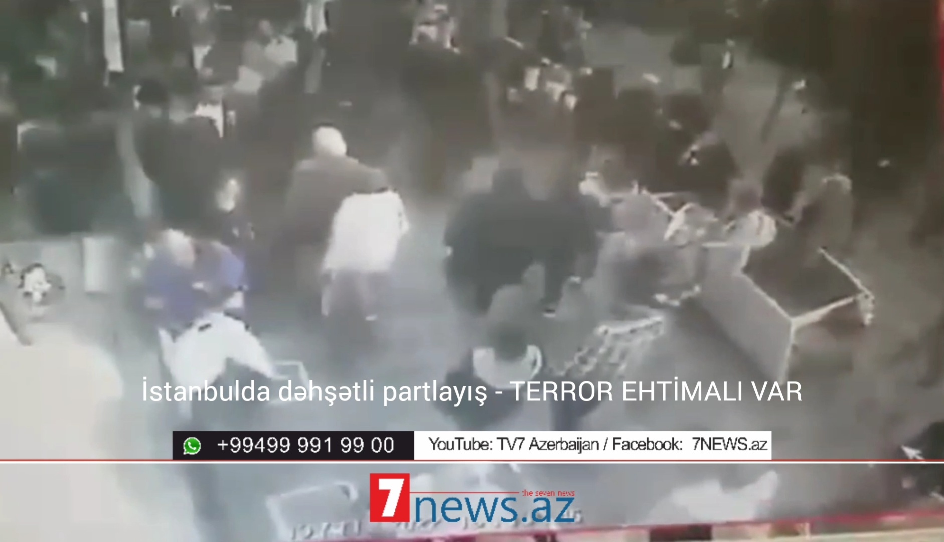 İstanbuldakı dəhşətli terror – PARTLAYIŞ ANININ VİDEOSU