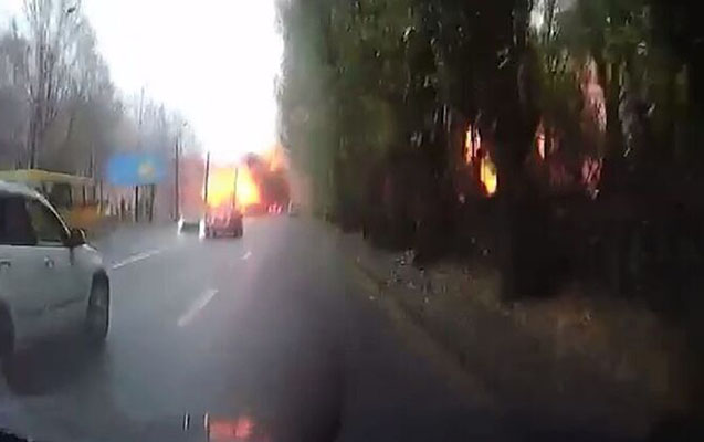 Dneprin vurulma anı - Video