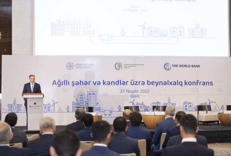 “Şəhərlərin və kənd yerlərinin inkişafına innovativ yanaşma: “ağıllı şəhər və kəndlər” mövzusunda beynəlxalq konfrans keçirilib