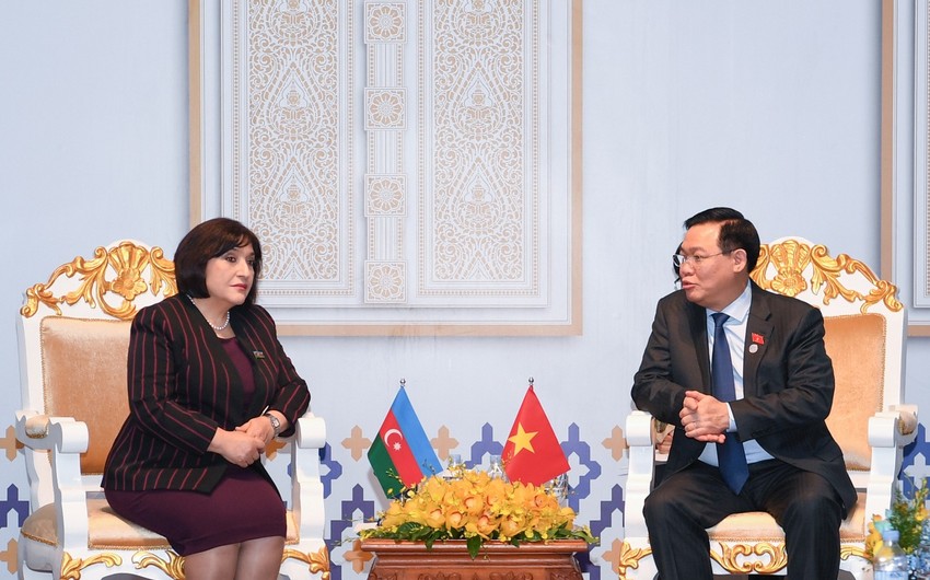 Sahibə Qafarova Vyetnam Milli Assambleyasının sədri ilə görüşüb