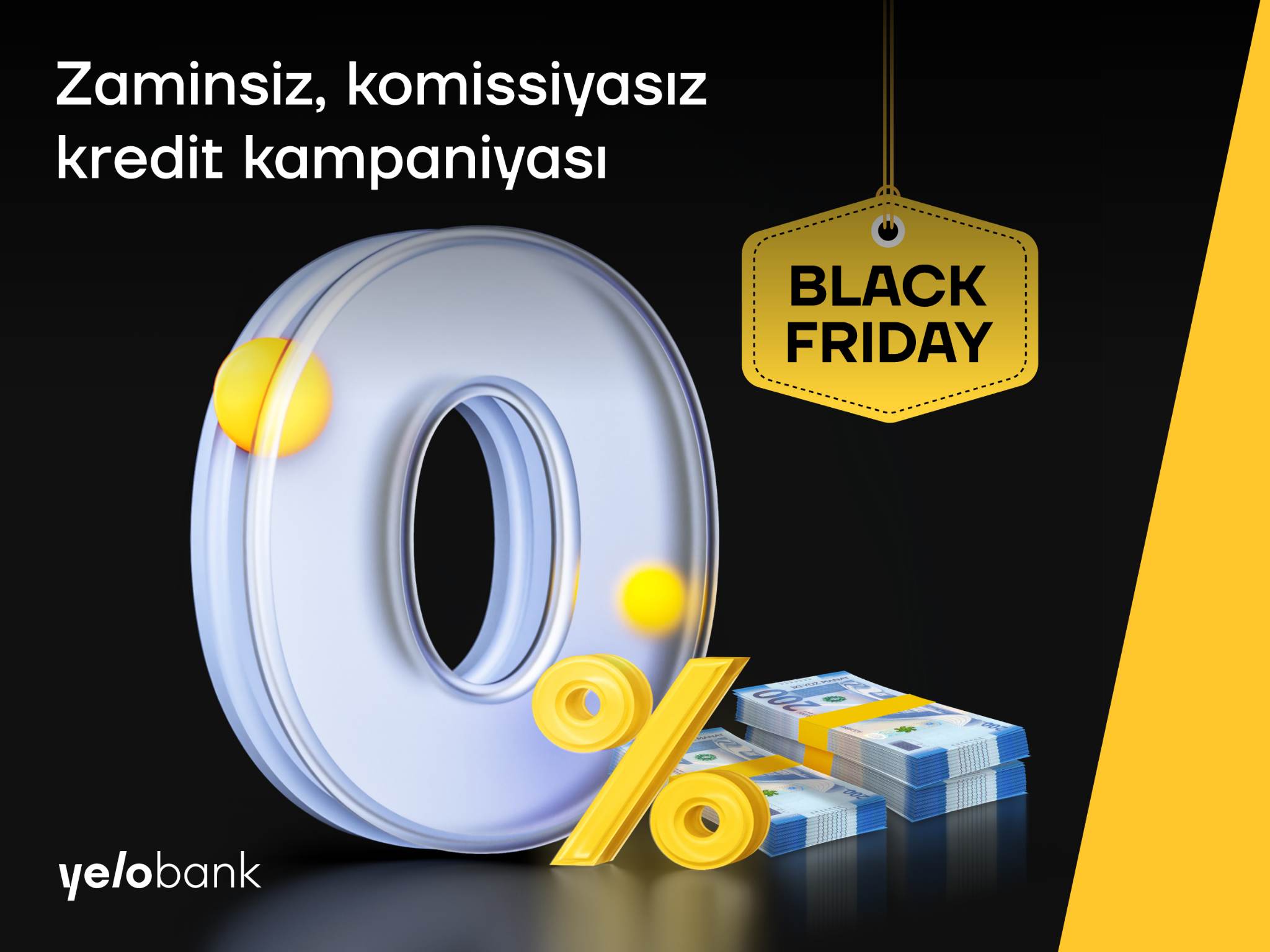 Yelo Bank-dan komissiyasız “Black Friday” kredit kampaniyası
