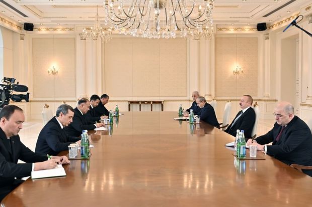 Prezident Türkmənistanın Baş nazirinin müavininin başçılıq etdiyi nümayəndə heyətini qəbul edib - YENİLƏNİB