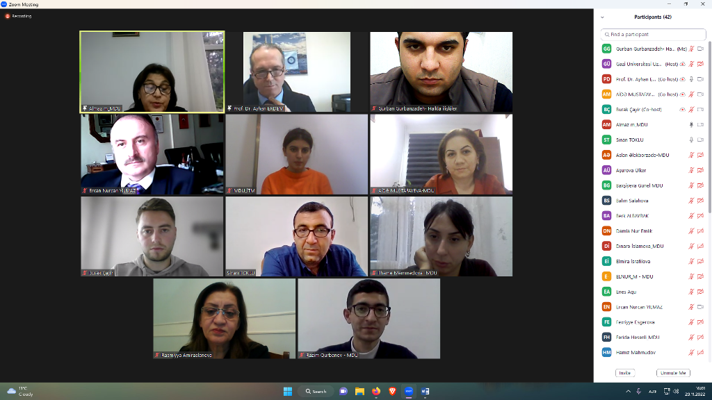 Qazi Universiteti və MDU tələbələri arasında kibertəhlükəsizliklə bağlı birgə  seminar keçirilib