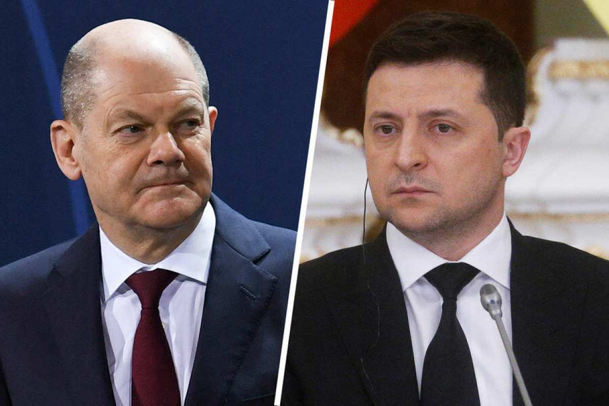 Vladimir Zelenski və Olaf Şolts telefonla danışıb
