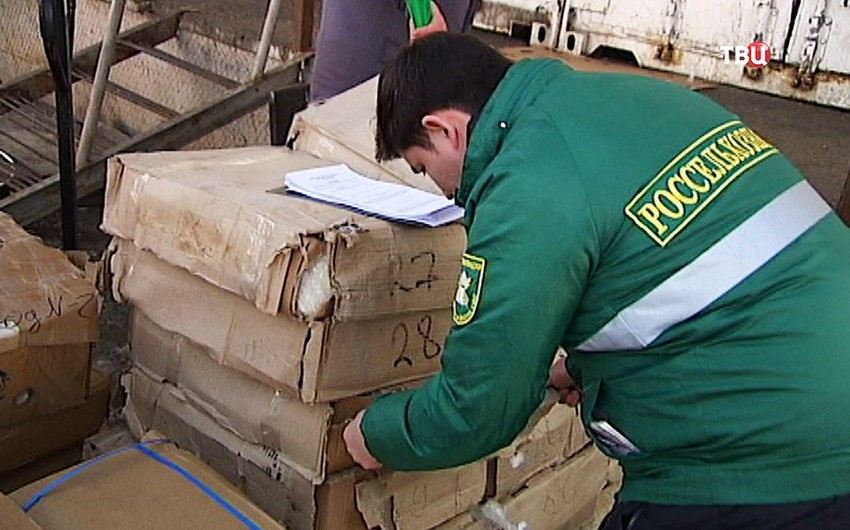 Dağıstanda Azərbaycan və İrandan gətirilmiş 245 tondan çox xəstəliyə yoluxan məhsullar aşkarlanıb