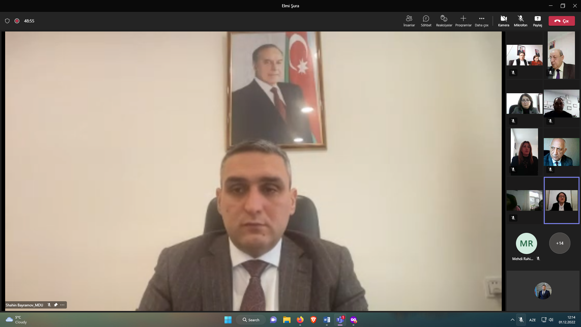 MDU-da Elmi Şuranın növbəti iclası keçirilib