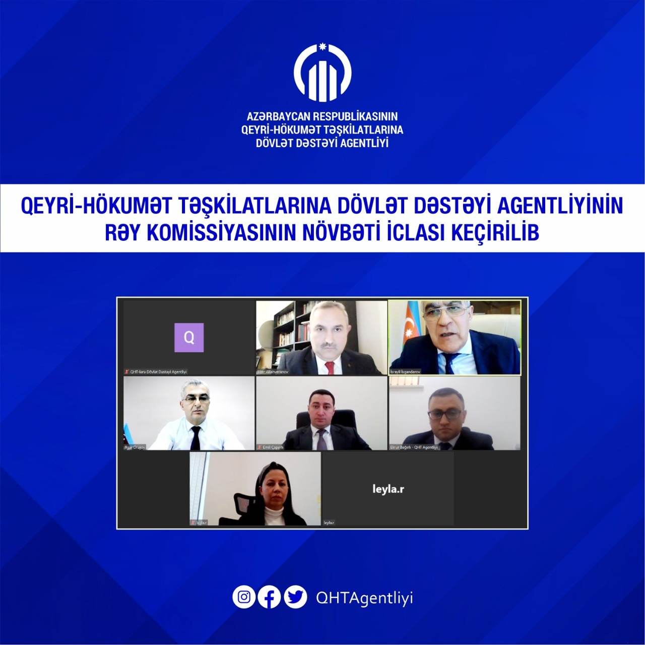 QHT-lərə Dövlət Dəstəyi Agentliyinin Rəy Komissiyasının növbəti iclası keçirilib