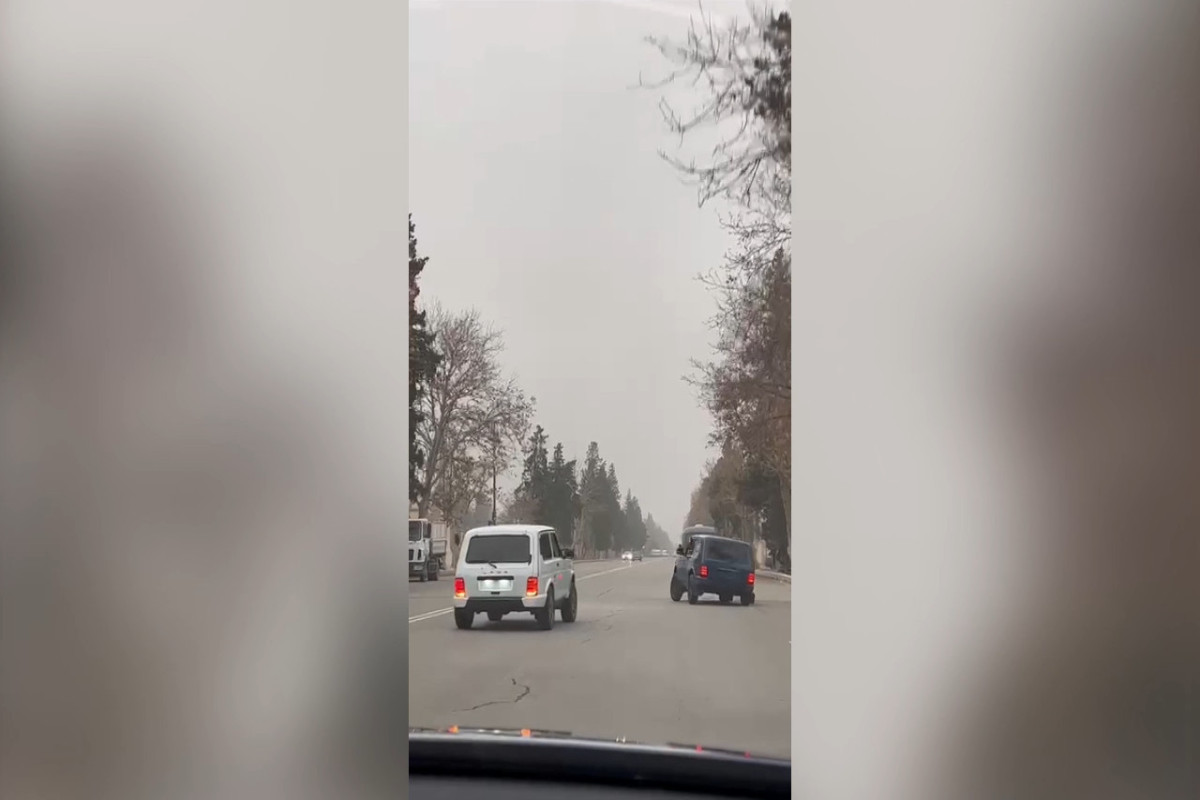 Gəncədə toy karvanında avtoxuliqanlıq edən şəxslər saxlanılıb - FOTO