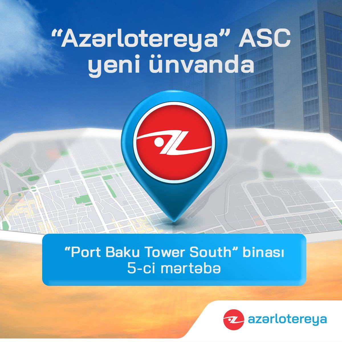 “Azərlotereya” ASC-nin yeni ofisi fəaliyyətə başladı