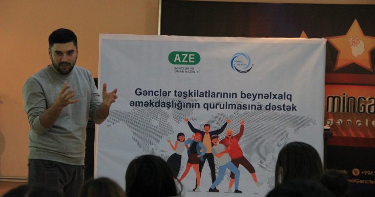 “Gənclər təşkilatlarının beynəlxalq əməkdaşlığının qurulmasına dəstək” layihəsi həyata keçirilib