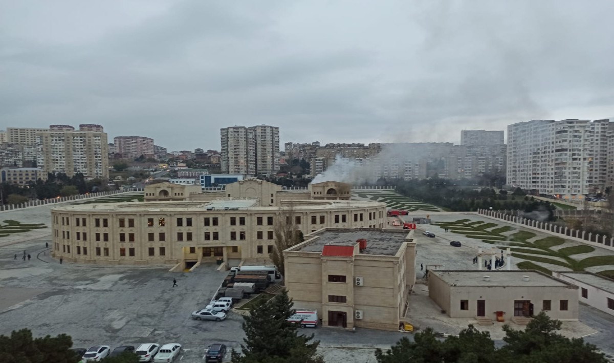 DSX-nin Akademiyasında baş verən yanğın məhdudlaşdırılıb, Elçin Quliyev hadisə yerinə gəlib  - YENİLƏNİB-2