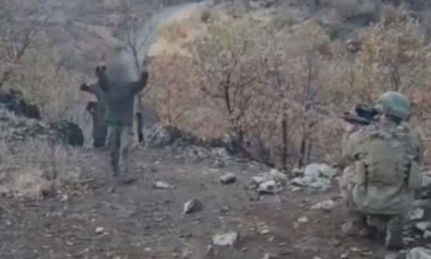 PKK terrorçuları Türkiyə ordusuna təslim oldular - VİDEO