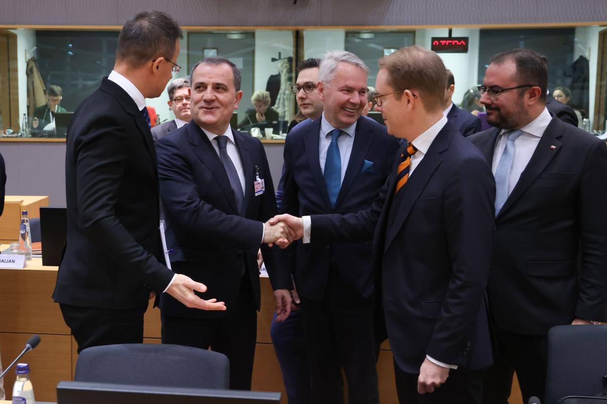 Ceyhun Bayramov Brüsseldə 