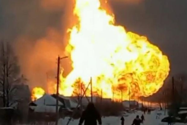 Rusiyada magistral qaz xəttində güclü partlayış Avropada qazın qiymətini kəskin artırdı - VİDEO