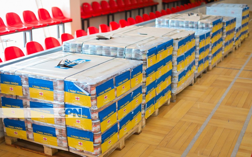 Gürcüstan Ukraynaya 564 min dollar dəyərində humanitar yardım göndərib