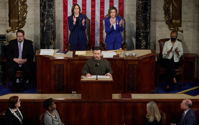 Zelenski ABŞ Konqresində belə qarşılandı - Video+Fotolar