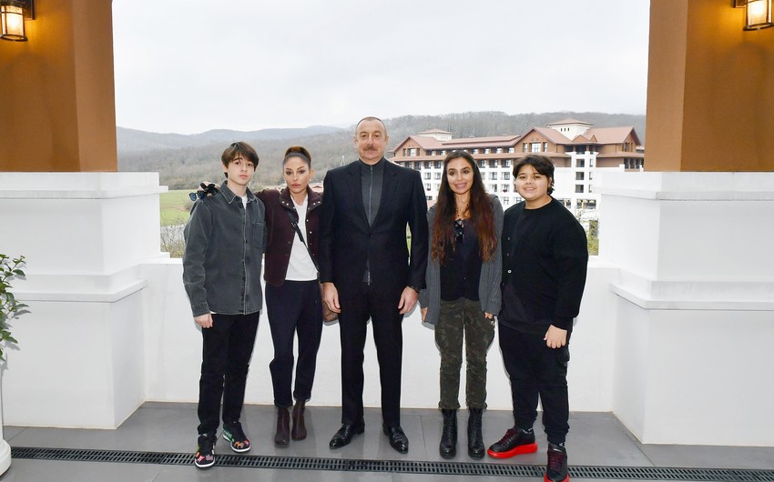 İlham Əliyev və Mehriban Əliyeva “Şabran” İstirahət Kompleksinin açılışında iştirak ediblər - YENİLƏNİB