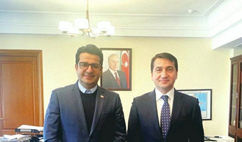 Hikmət Hacıyev İranın Azərbaycandakı səfiri ilə görüşüb