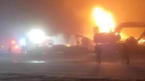 Kanadada qatı duman sonrası 14 avtomobil toqquşub