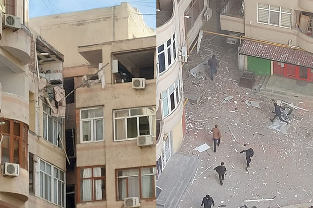 Bakıda yaşayış binasında güclü partlayış olub: nazir müavini hadisə yerində