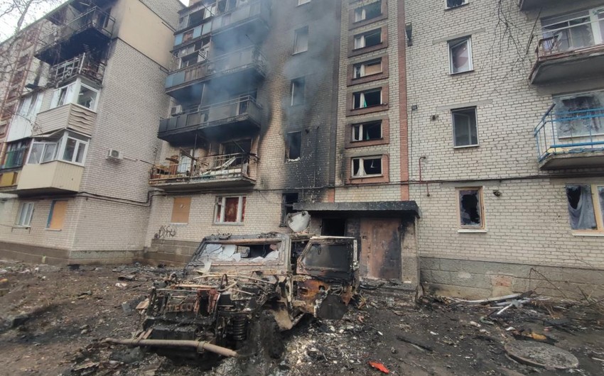 Rusiya Ukraynanın Baxmut şəhərinin 60 faizdən çox hissəsini dağıdıb