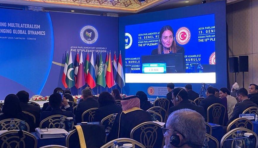 Qənirə Paşayeva Asiya Parlament Assambleyası sədrinin müavini seçilib