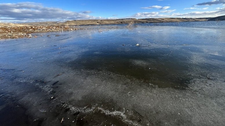 Şaxta səbəbindən Qarsdakı göllər dondu – FOTOLAR