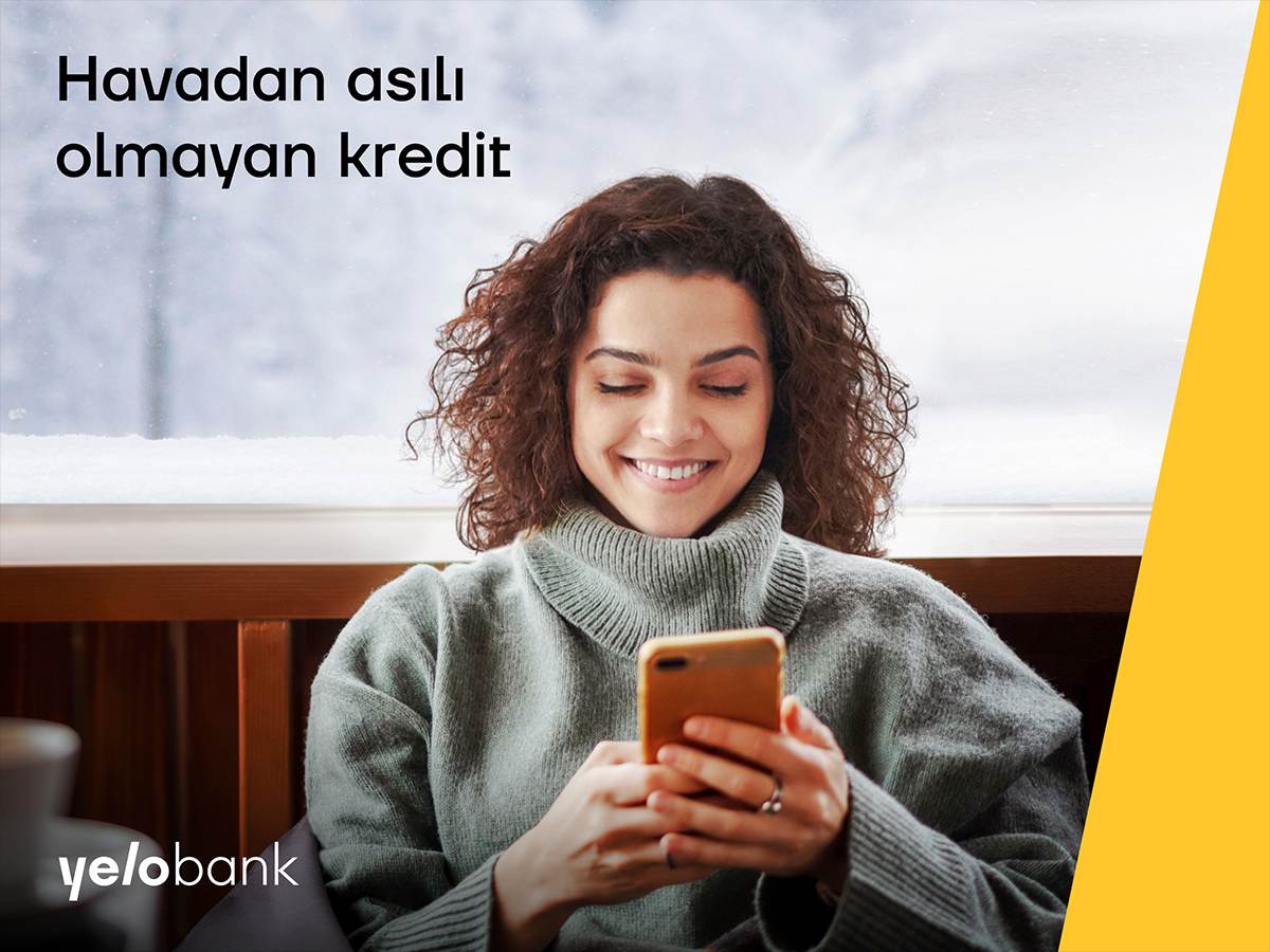 Evdən çıxmadan kredit almağın yolu Yelo Bank-da!